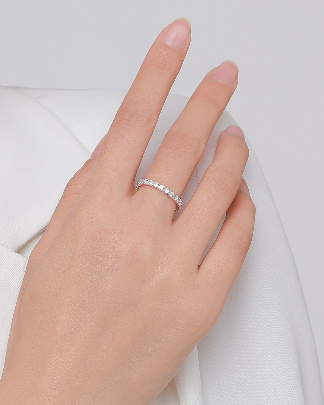 Anillo de Tennis Eternidad Brillante